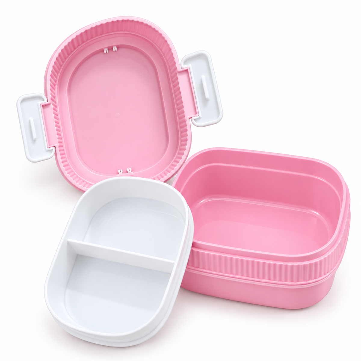 Lunch Box Enfant Rose Baby Three avec Gourde – 2 Compartiments