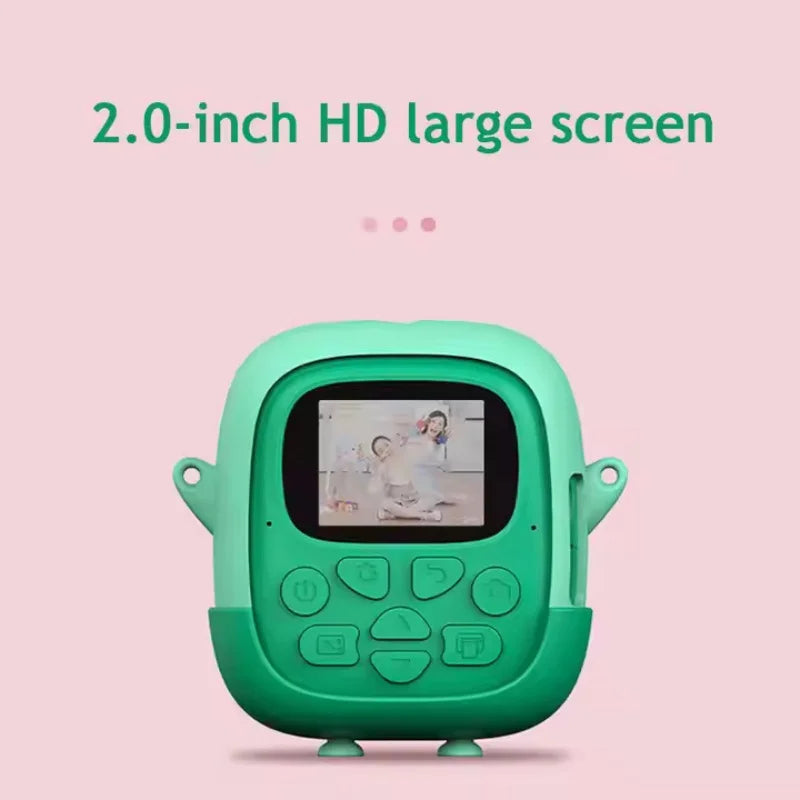 Caméra Enfant Impression Instantanée – Appareil Photo HD 1080P avec Carte 32GB – Cadeau Anniversaire Garçon 3 à 12 Ans