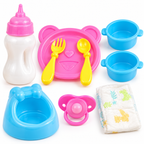 Poupée Bébé 30 cm avec Accessoires – Biberon, Pot, Tétine & Set Repas