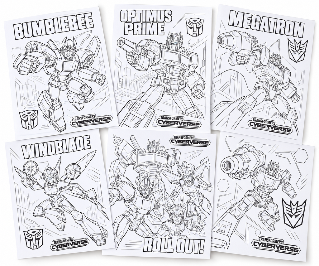Coffret Créatif Transformers Cyberverse – Activity Tube Coloriage & Dessin