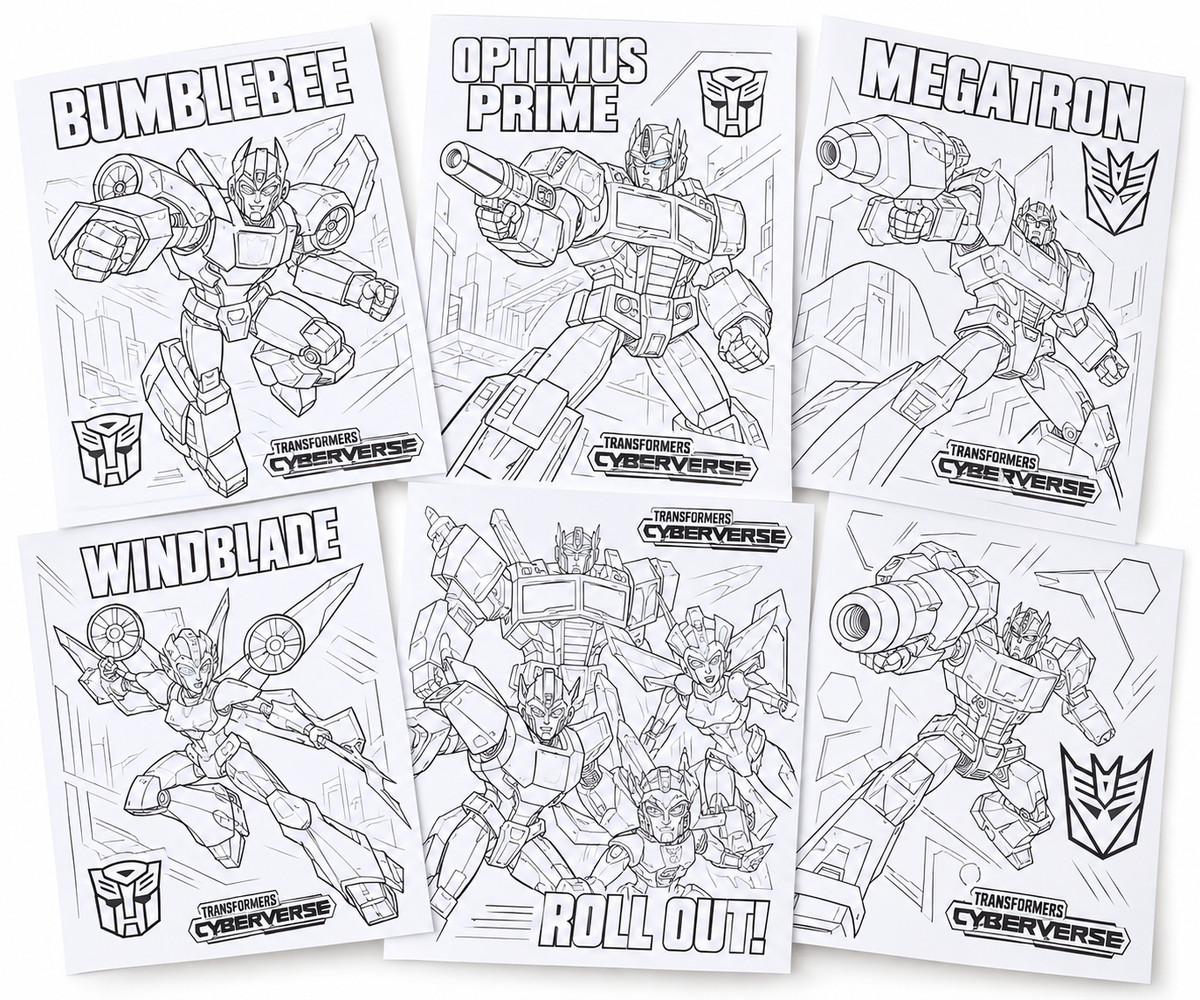 Coffret Créatif Transformers Cyberverse – Activity Tube Coloriage & Dessin