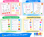 Coffret Éducatif Stroke Line Dot-to-Dot – 64 Activités de Tracé dès 3 Ans
