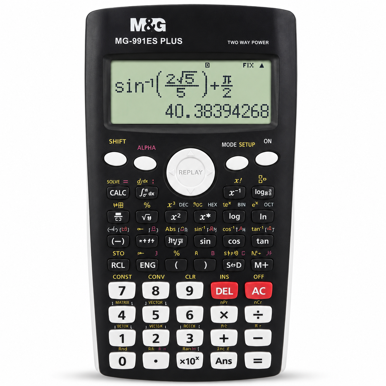 Calculatrice Scientifique M&G MG-991ES Plus – 417 Fonctions et Double Alimentation