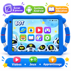 Tablette Enfant BéBé-TAB BOT 8" – Android – 8 Go + 256 Go – 5G Dual SIM