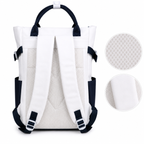 Sac à Dos Scolaire Fille Style Coréen - Bleu Blanc – Collège et Lycée