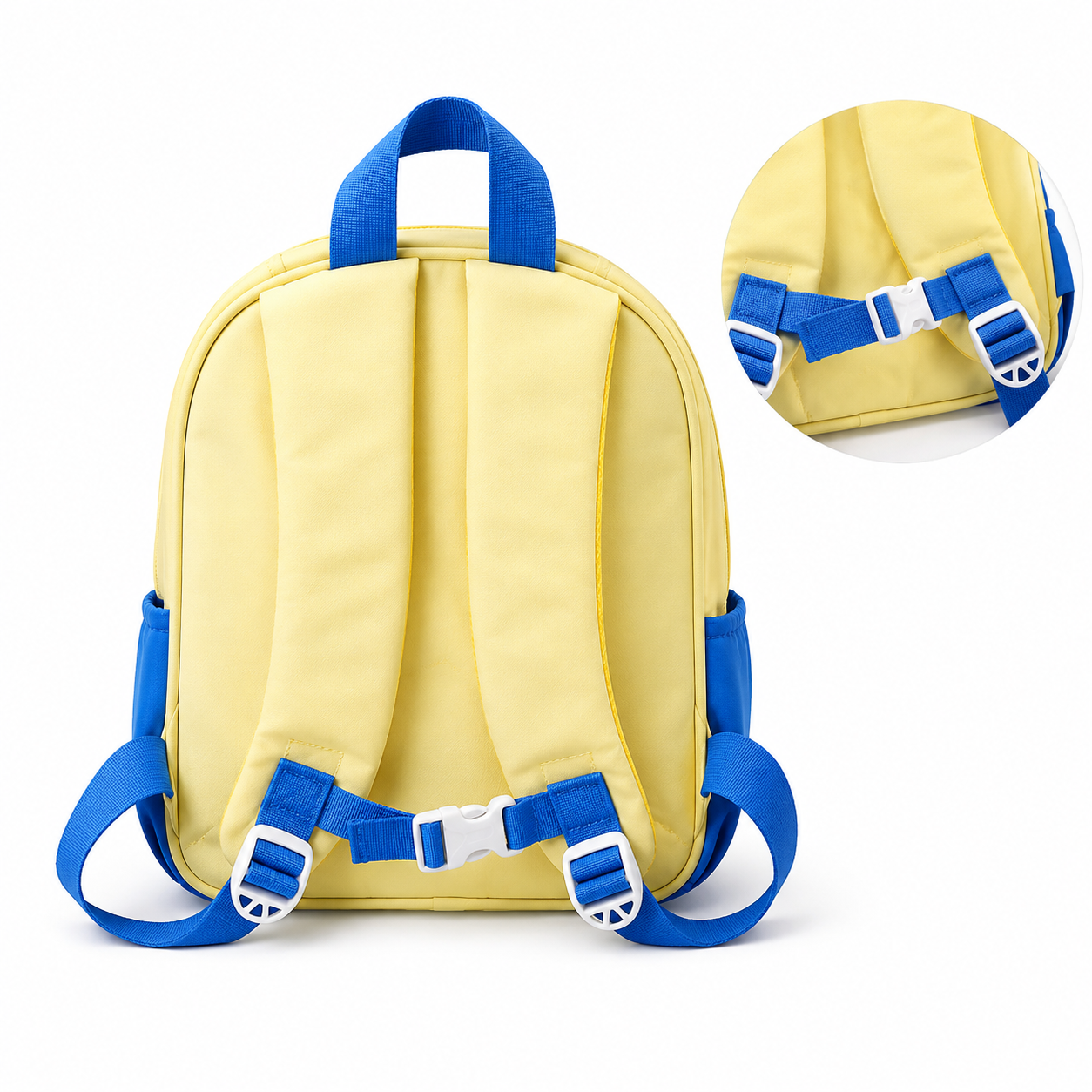 Sac à Dos Maternelle & CP P.Bear Kids Jaune, Bleu & Marron – 38 × 28 × 15 cm – 2 à 5 Ans