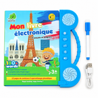 Livre Éducatif Électronique Bilingue Français–Anglais – 180+ Mots – Dès 3 Ans - Rechargeable