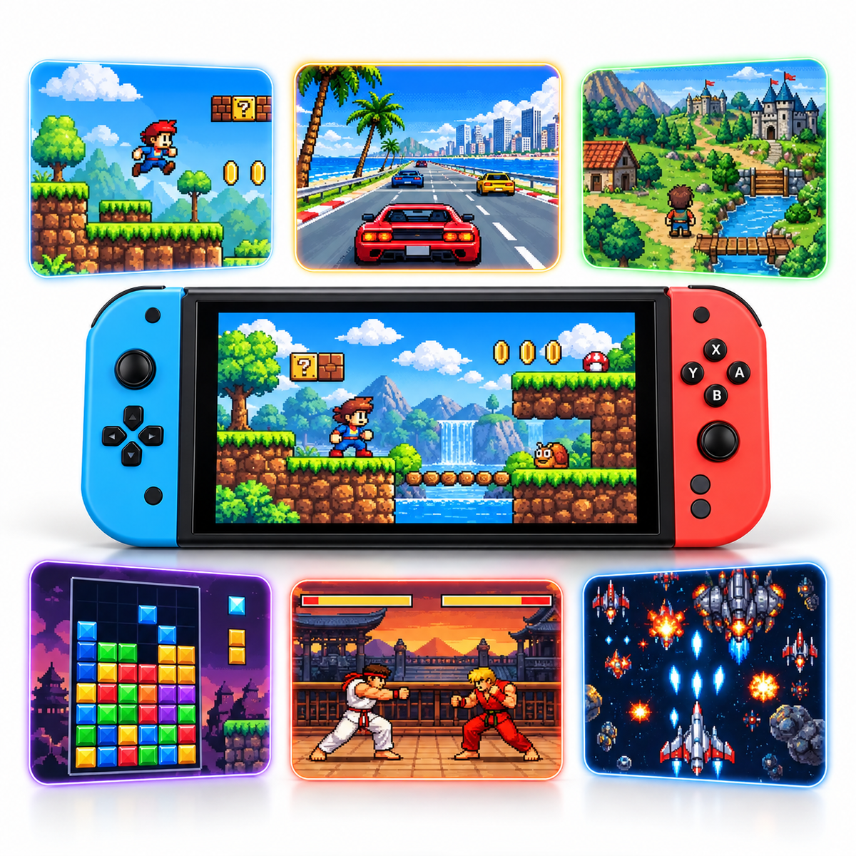 Console de Jeu Portable G90 – Écran IPS HD 7" – Jeux Rétro