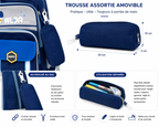Sac à Dos Scolaire Enfant Astronaute WLDA – Grande Capacité pour Classes de CE et CM - 41 × 30 × 16 cm – Bleu