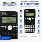 Calculatrice Scientifique M&G MG-991ES Plus – 417 Fonctions et Double Alimentation