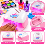 Coffret Beauté Enfant avec Lampe – Maquillage & Vernis Réels –  5 Ans+