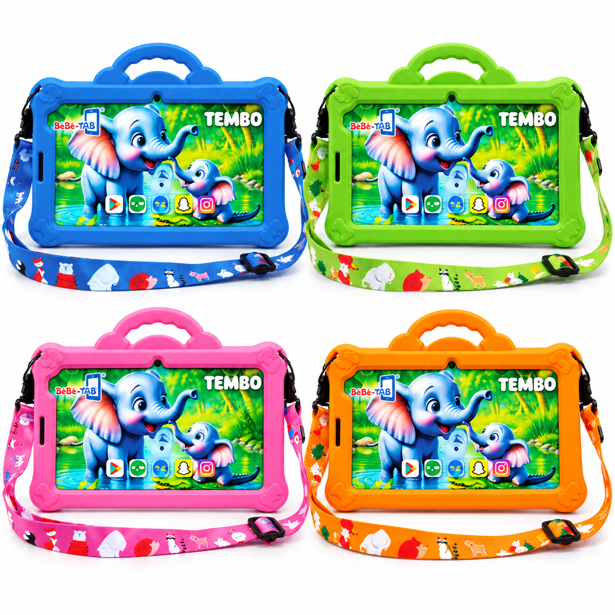 Tablette Enfant BéBé-TAB TEMBO 7" – Android – 8 Go + 512 Go – 5G Dual SIM