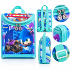 Sac à Dos Enfant Sonic Bleu – Maternelle – 25 × 22 × 12 cm
