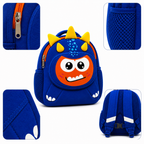 Sac à Dos Enfant Dinosaure Milai Duo - Bleu Roi & Orange – Léger et Compact pour la Maternelle