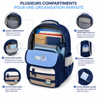 Sac à Dos Scolaire Enfant Dino pour Classes de CM – Léger, Ergonomique & Ultra Résistant