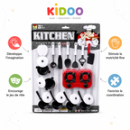 Kit de Cuisine Enfant avec Réchaud, Casseroles et Ustensiles – Modèle 266