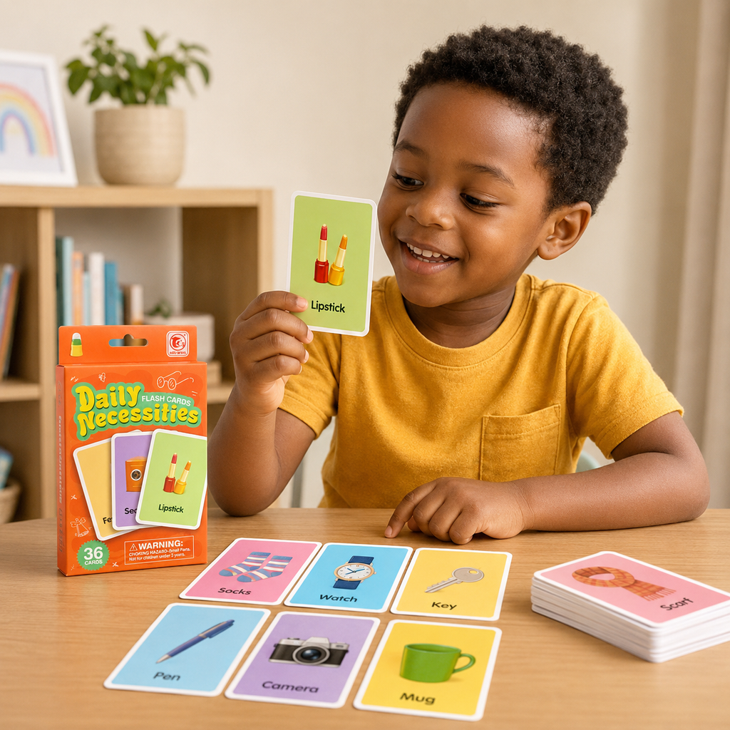 Cartes Educatives en Anglais – Daily Necessities – 36 cartes