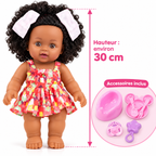 Poupée Bébé 30 cm avec Accessoires – Biberon, Repas & Soins – Rose