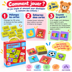 Jeu de Mémoire Enfant – 36 Cartes – Dès 3 Ans