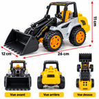 Chargeuse Bulldozer de Chantier Enfant avec Godet Mobile – 26 cm