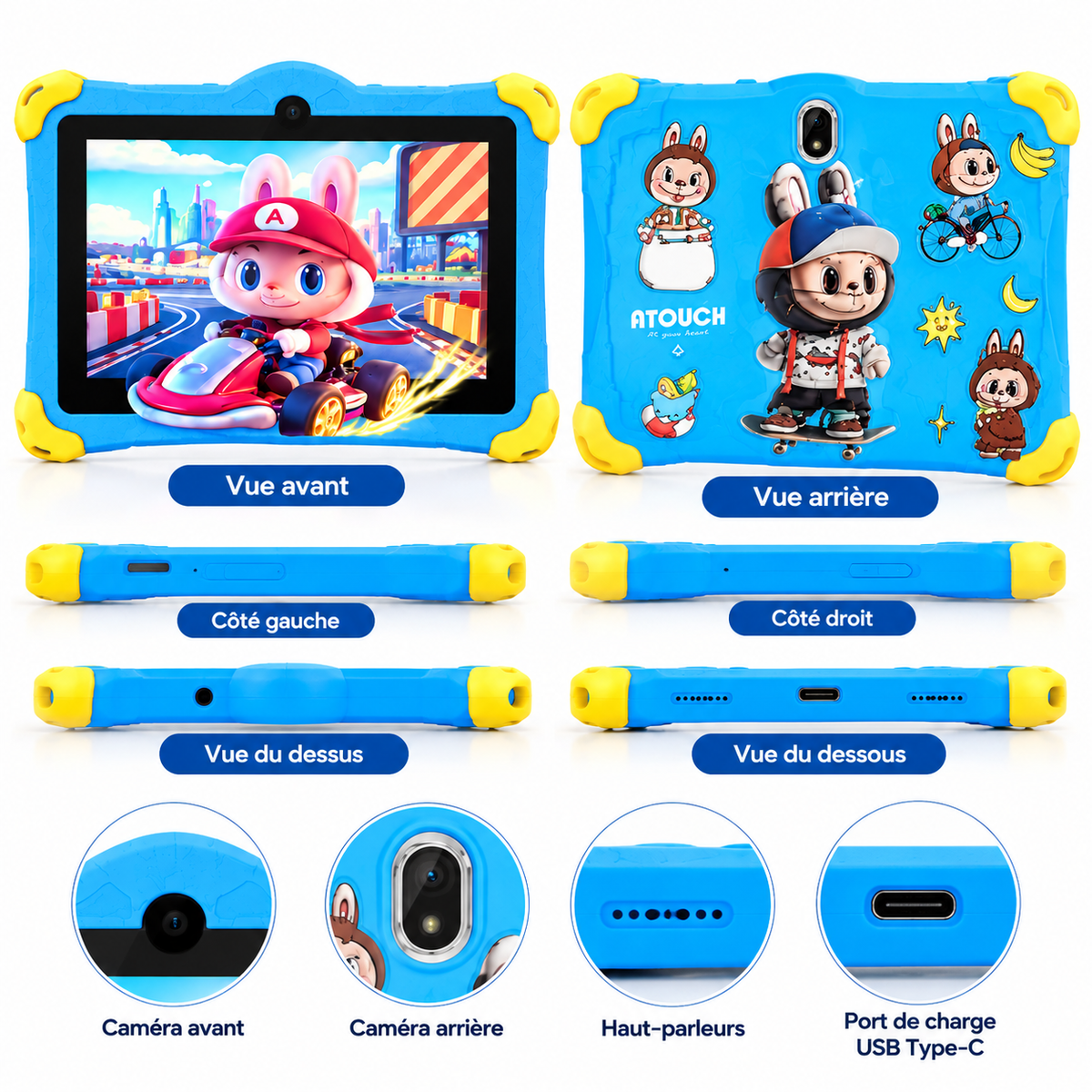 Tablette Q43 7 Pouces 5G – 8 Go RAM – 256 Go – Ecran Renforcé