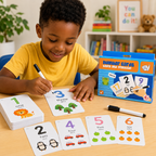 Cartes Chiffres Effaçables – Apprendre à écrire les nombres – 26 pièces