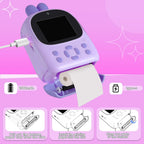Appareil Photo Instantané Enfant avec Impression Thermique – Caméra HD 1080 P Double Objectif – Carte 32 GB Incluse