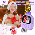 Appareil Photo Instantané Enfant avec Impression Thermique – Caméra HD 1080 P Double Objectif – Carte 32 GB Incluse
