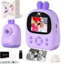 Appareil Photo Instantané Enfant avec Impression Thermique – Caméra HD 1080 P Double Objectif – Carte 32 GB Incluse