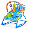 iBaby Transat Bébé Évolutif 2 en 1 avec Musique & Vibrations – Rose ou Bleu