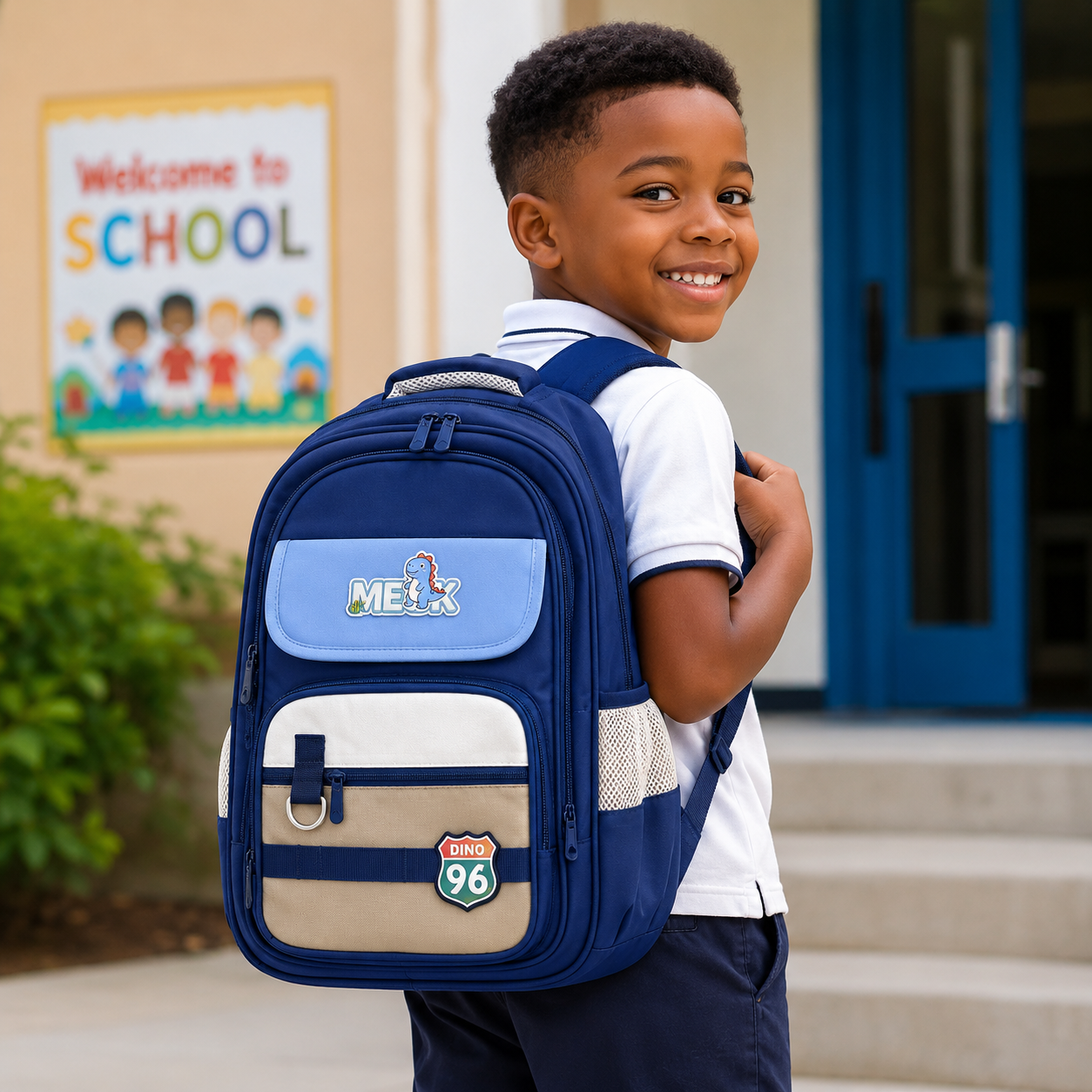 Sac à Dos Scolaire Enfant Dino pour Classes de CM – Léger, Ergonomique & Ultra Résistant