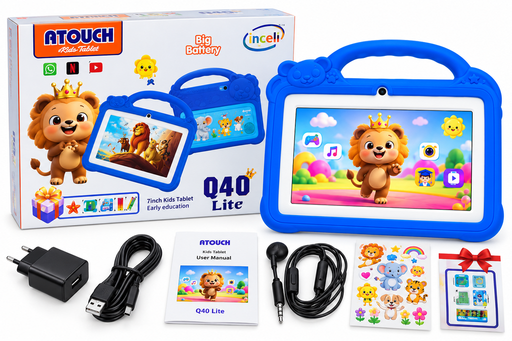 Tablette Enfant Q40 Lite 7 Pouces – 8 Go + 256 Go – Android