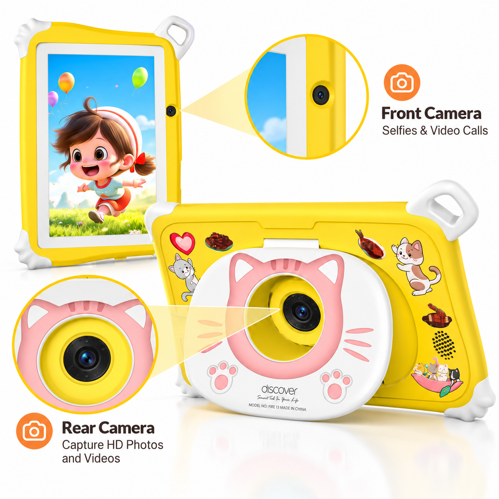 Discover Fire 13 Tablette Enfant  – 7" HD – 6 Go RAM / 256 Go – Double Caméra