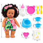 Poupée Bébé 30 cm avec Accessoires – Biberon, Pot, Tétine & Set Repas
