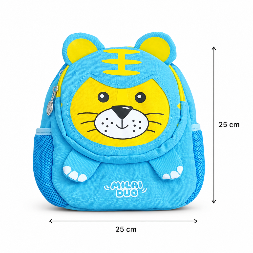 Sac à Dos Enfant Minou Bleu Turquoise – Maternelle – Compact et Léger