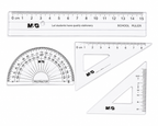 Coffret de géométrie M&G HARL1305 – Compas, règles et accessoires