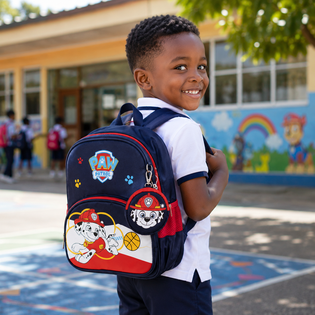 Sac à Dos Enfant Paw Patrol Marshall - Bleu Marine avec Petite Trousse – Modèle maternelle et CP1