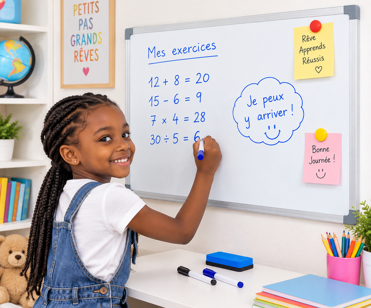 Tableau Magnétique Blanc Effaçable M&G – 60 × 45 cm
