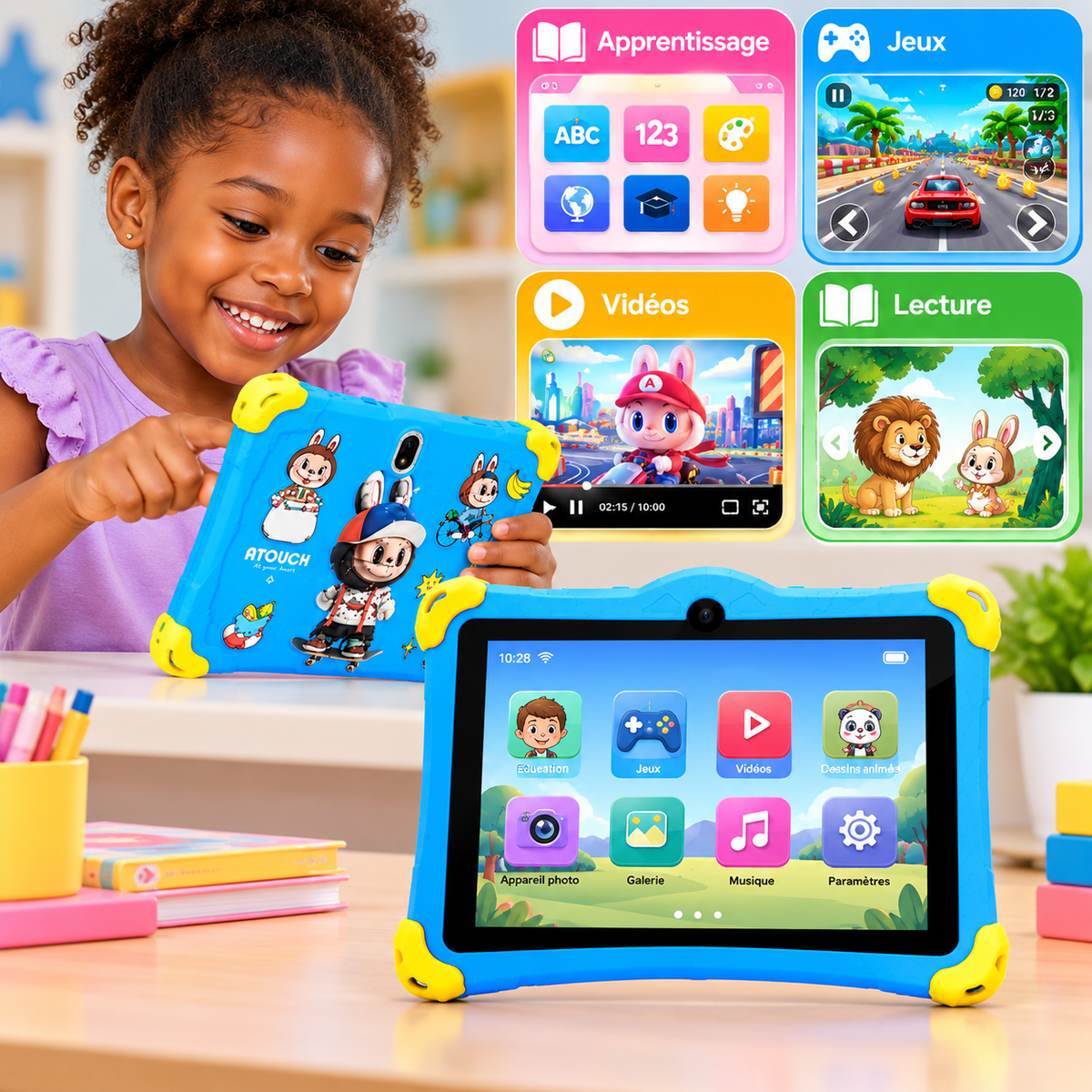 Tablette Q43 7 Pouces 5G – 8 Go RAM – 256 Go – Ecran Renforcé