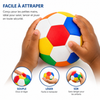Ballon de Football Souple Multicolore 10 cm – Léger, Sécurisé et Amusant pour Enfants