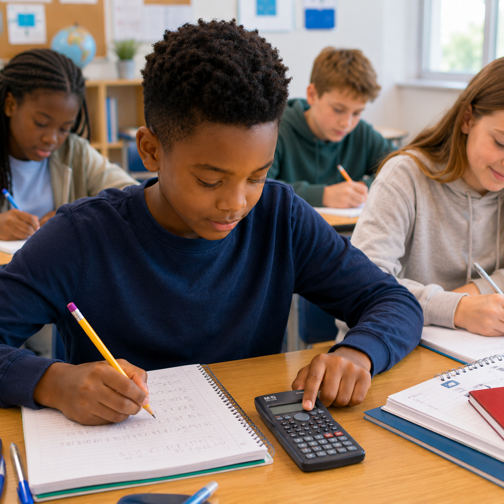 Calculatrice Scientifique M&G MOC-82MS – 240 Fonctions et Écran 2 Lignes