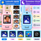 Talkie-Walkies Vidéo Enfant avec Écran 2", Caméra & Photos – Bleu + Rose – Lot de 2
