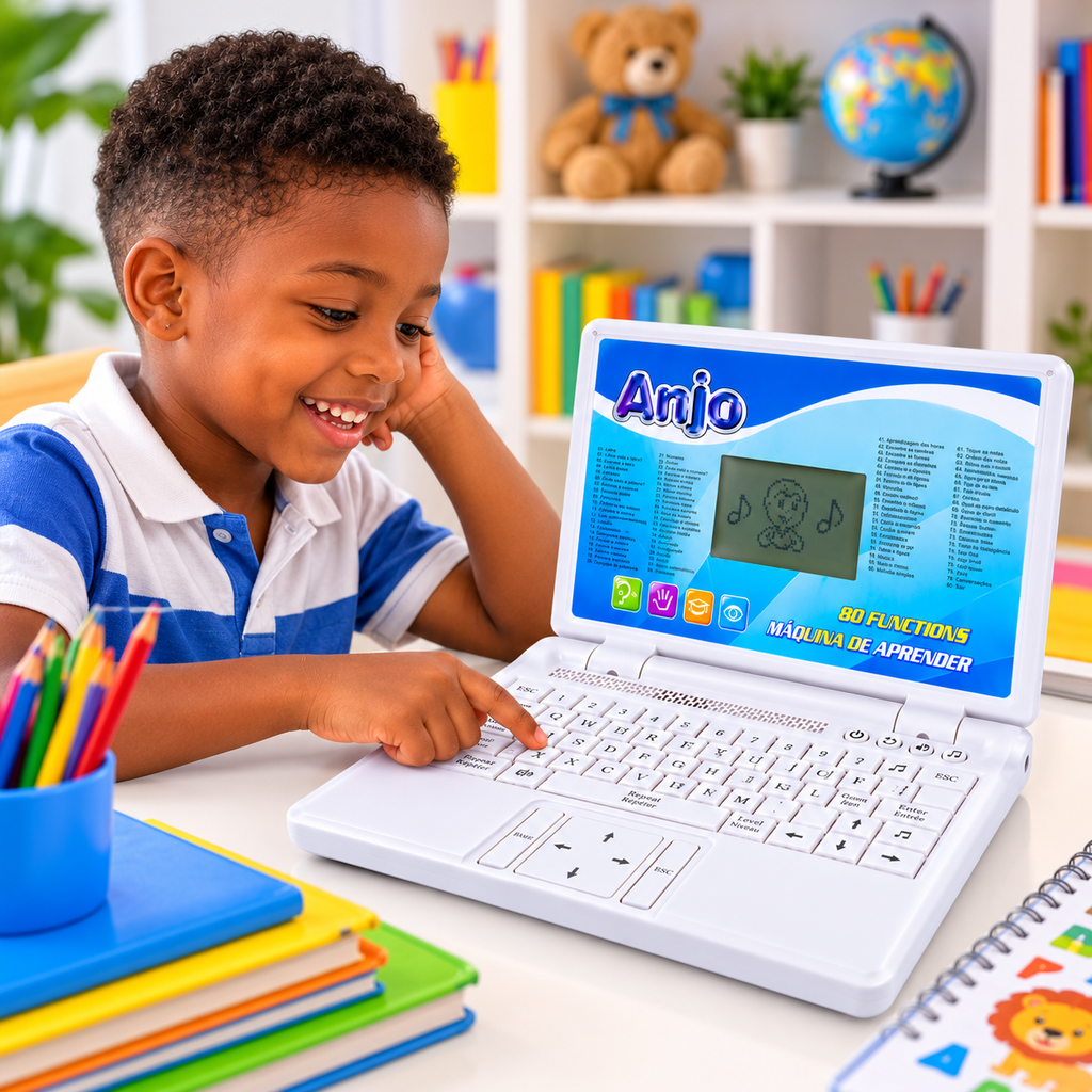Ordinateur Éducatif Enfant 80 Fonctions – Apprentissage, Jeux & Musique
