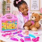Coffret Docteur Enfant – Mallette Médicale de Jeu avec Accessoires -  3 ans+