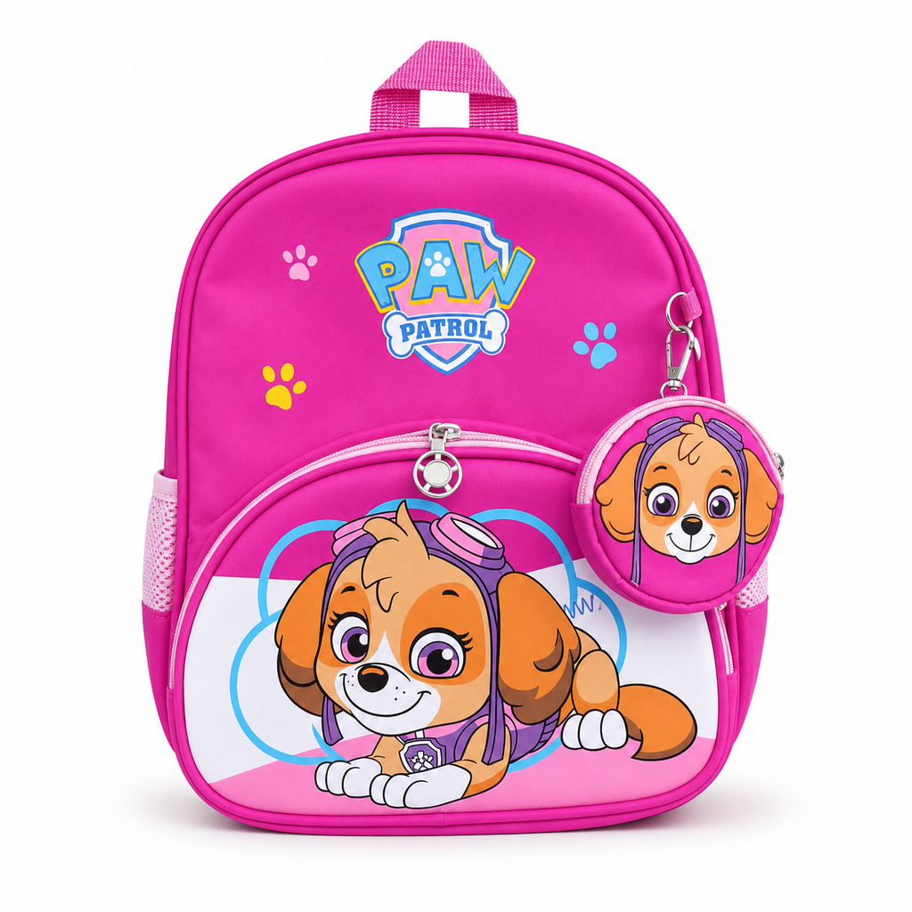 Sac à Dos Enfant Rose avec Mini Pochette – Modèle Fille Maternelle