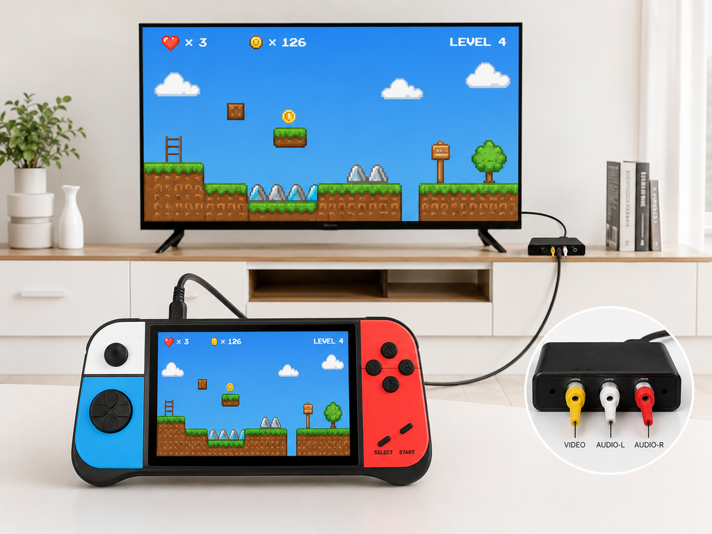 Console Portable G9 650+ Jeux Intégrés – Écran HD 3 Pouces – Rechargeable – Sortie TV