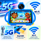 Tablette Enfant BéBé-TAB TOTO 7" – Android – 6 Go + 256 Go – 5G Dual SIM