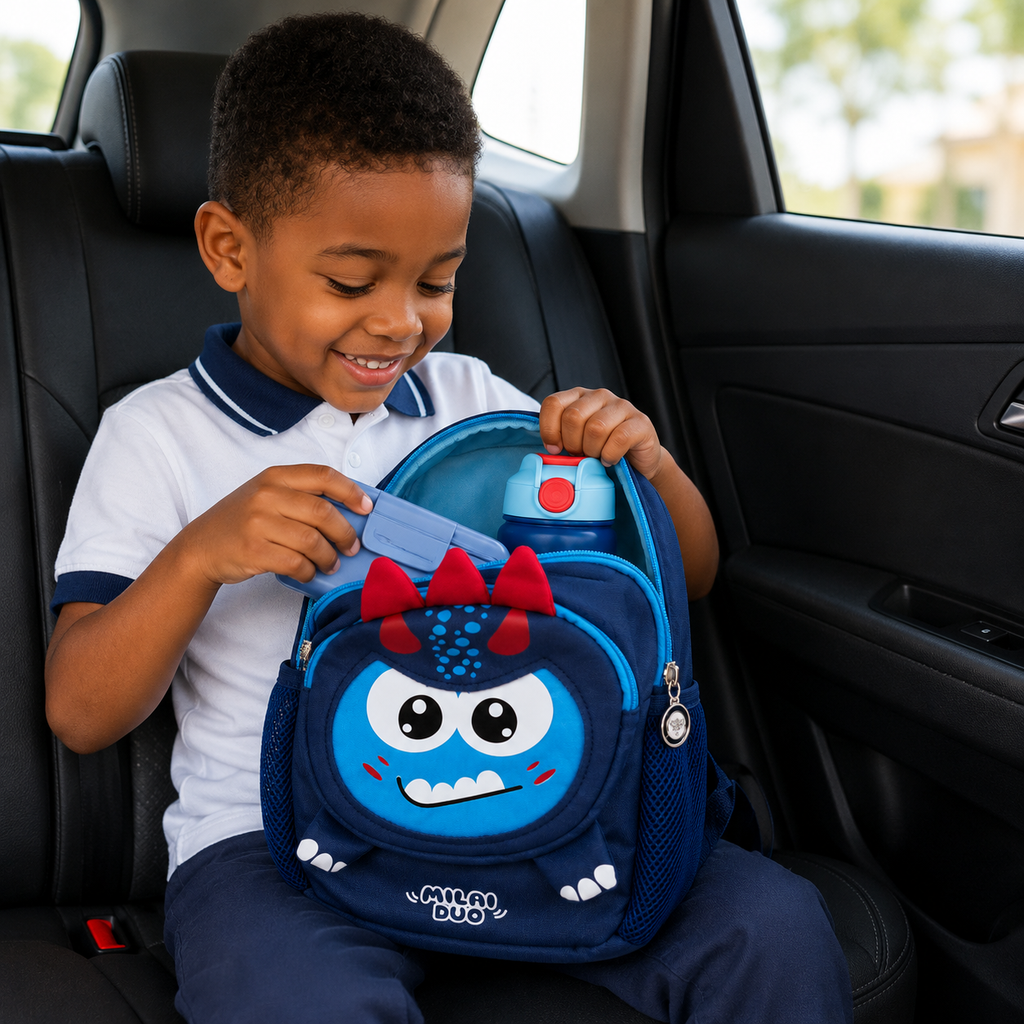 Sac à Dos Maternelle Dinosaure Bleu 3D 25 × 25 cm – Enfant