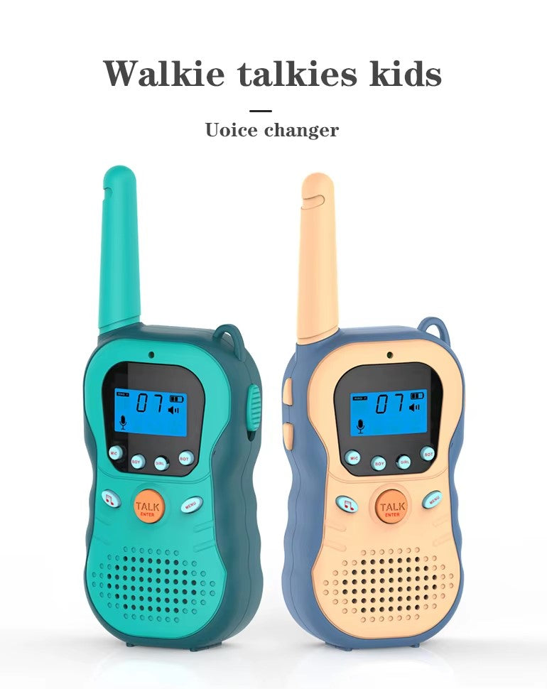 Talkie Walkie Enfant Rechargeable – Portée 3KM – Changeur de Voix – Jouet Interactif 3 Ans+