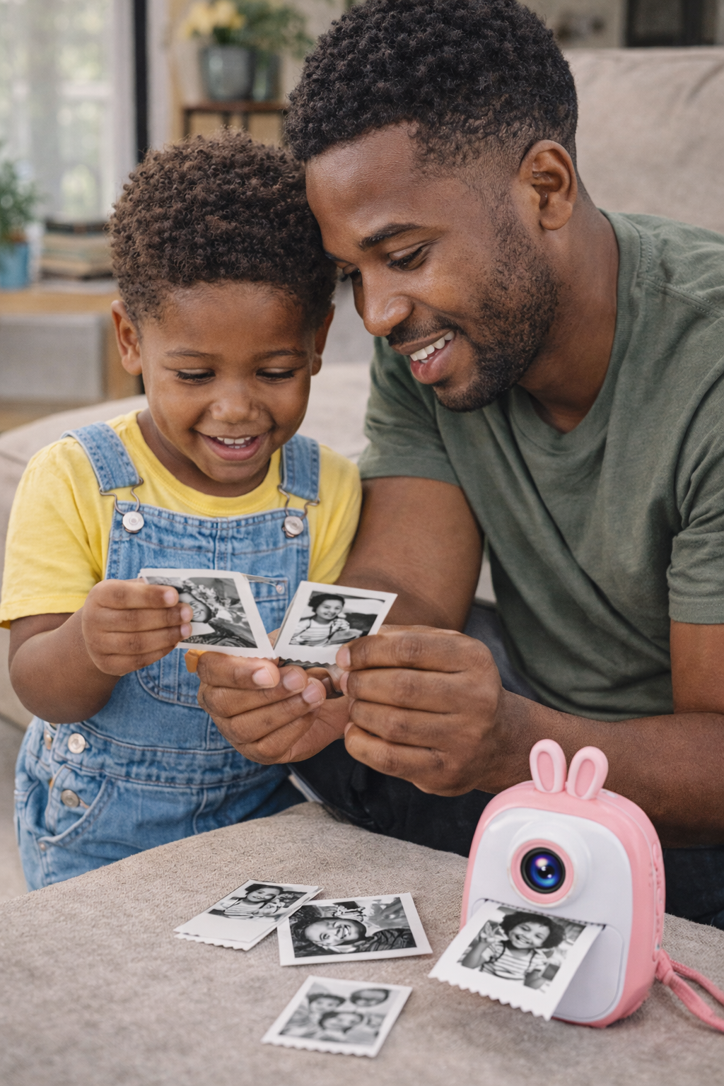 Appareil Photo Instantané Enfant avec Impression Thermique – Caméra HD 1080 P Double Objectif – Carte 32 GB Incluse